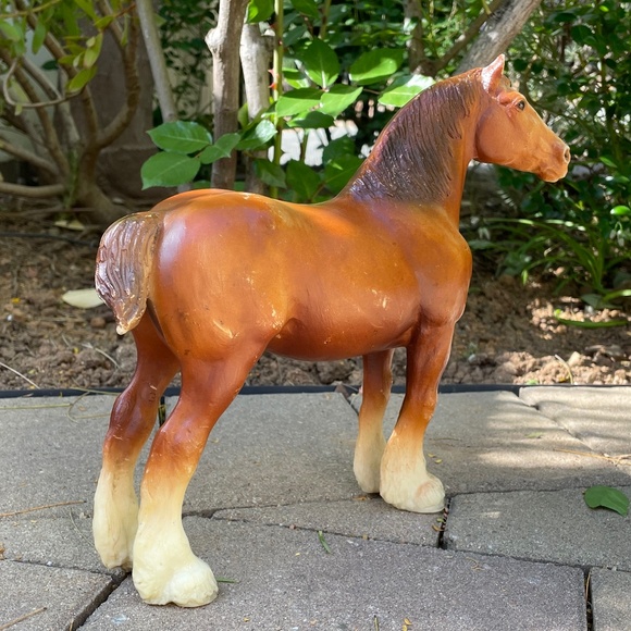 SOLD Vintage Traditional Breyer Clydesdale mare - Picture 3 of 7